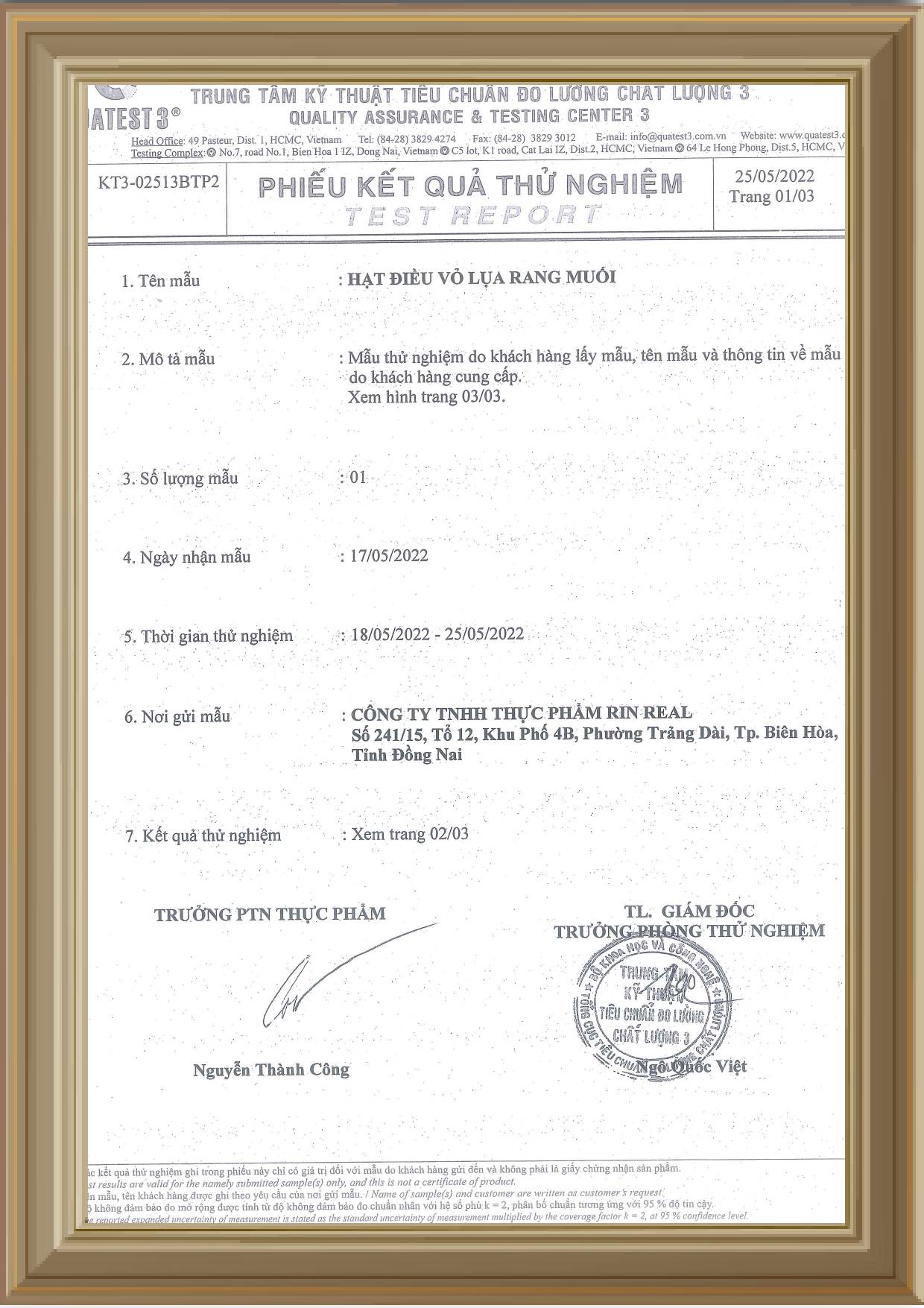 Hạt điều vỏ lụa rang muối